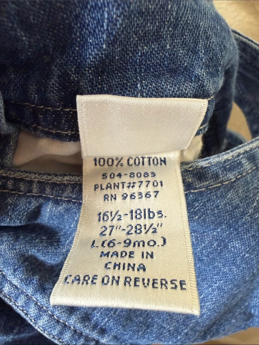 Vintage OshKosh Bgosh Denim Bubble Overalls Shortalls Puppy Dog Romper 6-9 Month